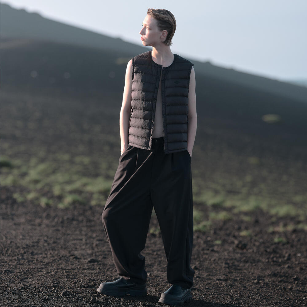 WOMEN'S NYLON TAFFETA WHITE GOOSE INNER DOWN VEST｜VEST｜DANTON