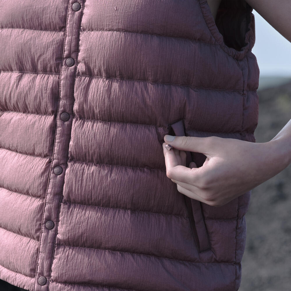 WOMEN'S NYLON TAFFETA WHITE GOOSE INNER DOWN VEST｜VEST｜DANTON