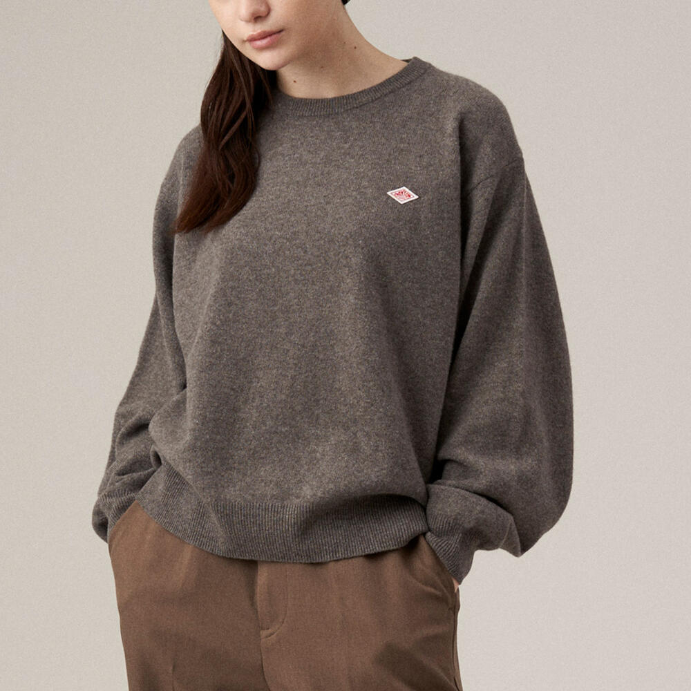 WOMEN'S LAMBSWOOL CREW NECK KNIT PULLOVER｜KNIT｜DANTON(ダントン