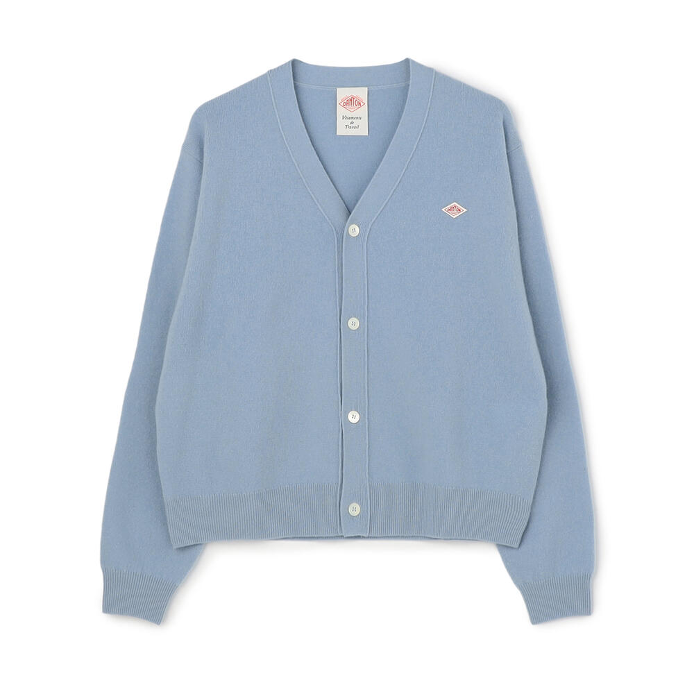 DANTON グレー カーディガン サイズ44 DANTON ダントン Vネックロングフリースカーディガン｜BORN FREE