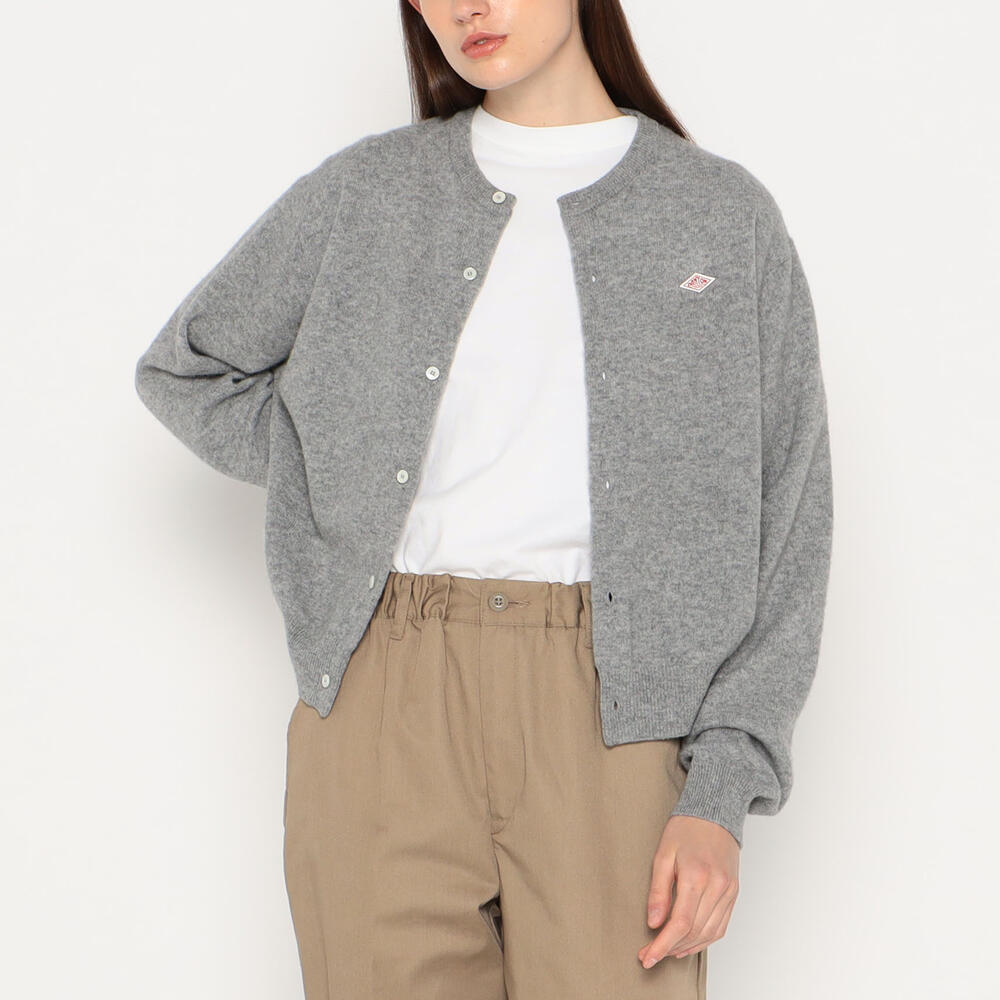 WOMEN'S LAMBSWOOL CREW NECK KNIT CARDIGAN｜KNIT｜DANTON