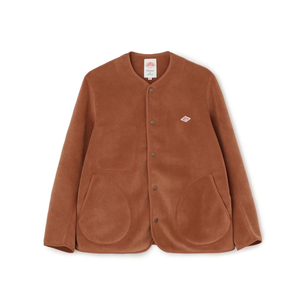 WOMEN'S FLEECE COLLARLESS JACKET｜CUT AND SEWN｜DANTON