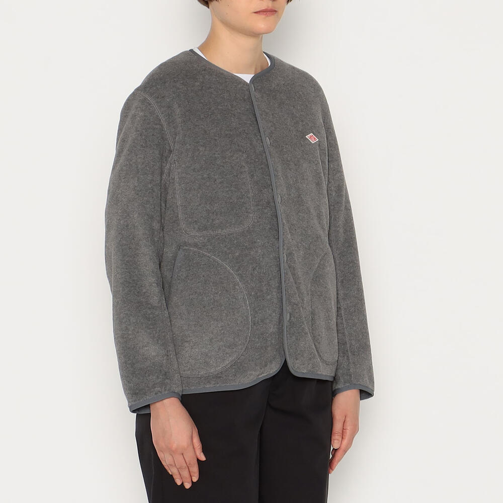WOMEN'S FLEECE COLLARLESS JACKET｜CUT AND SEWN｜DANTON