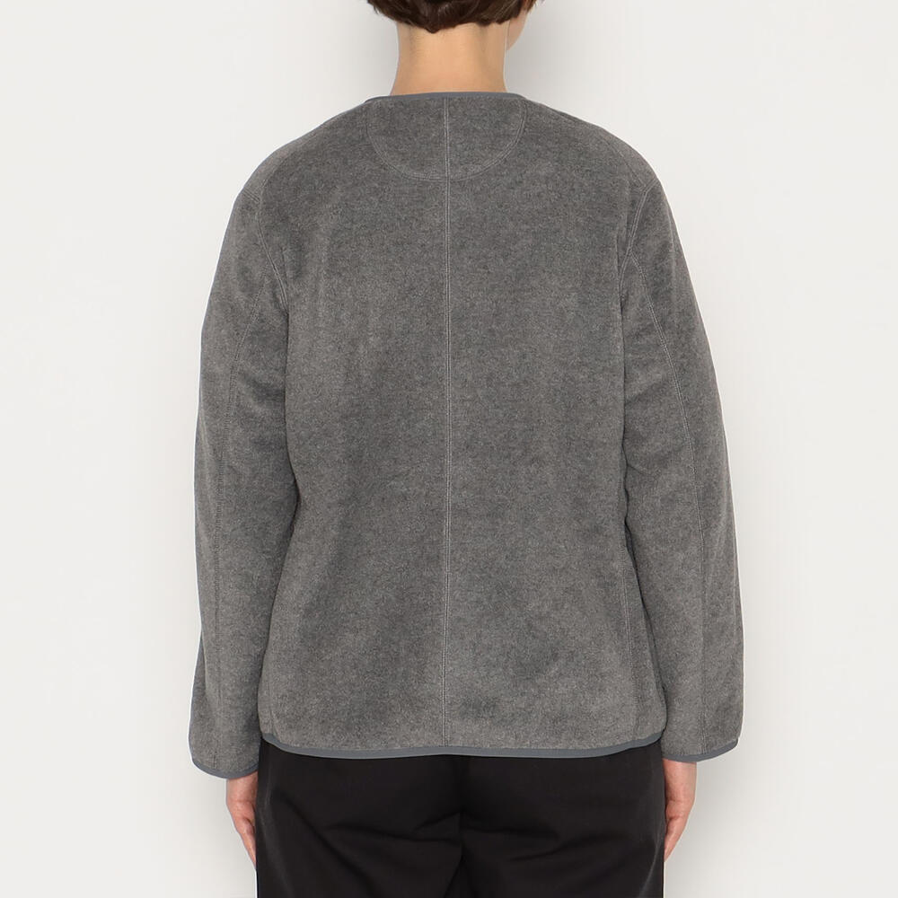 WOMEN'S FLEECE COLLARLESS JACKET｜CUT AND SEWN｜DANTON(ダントン