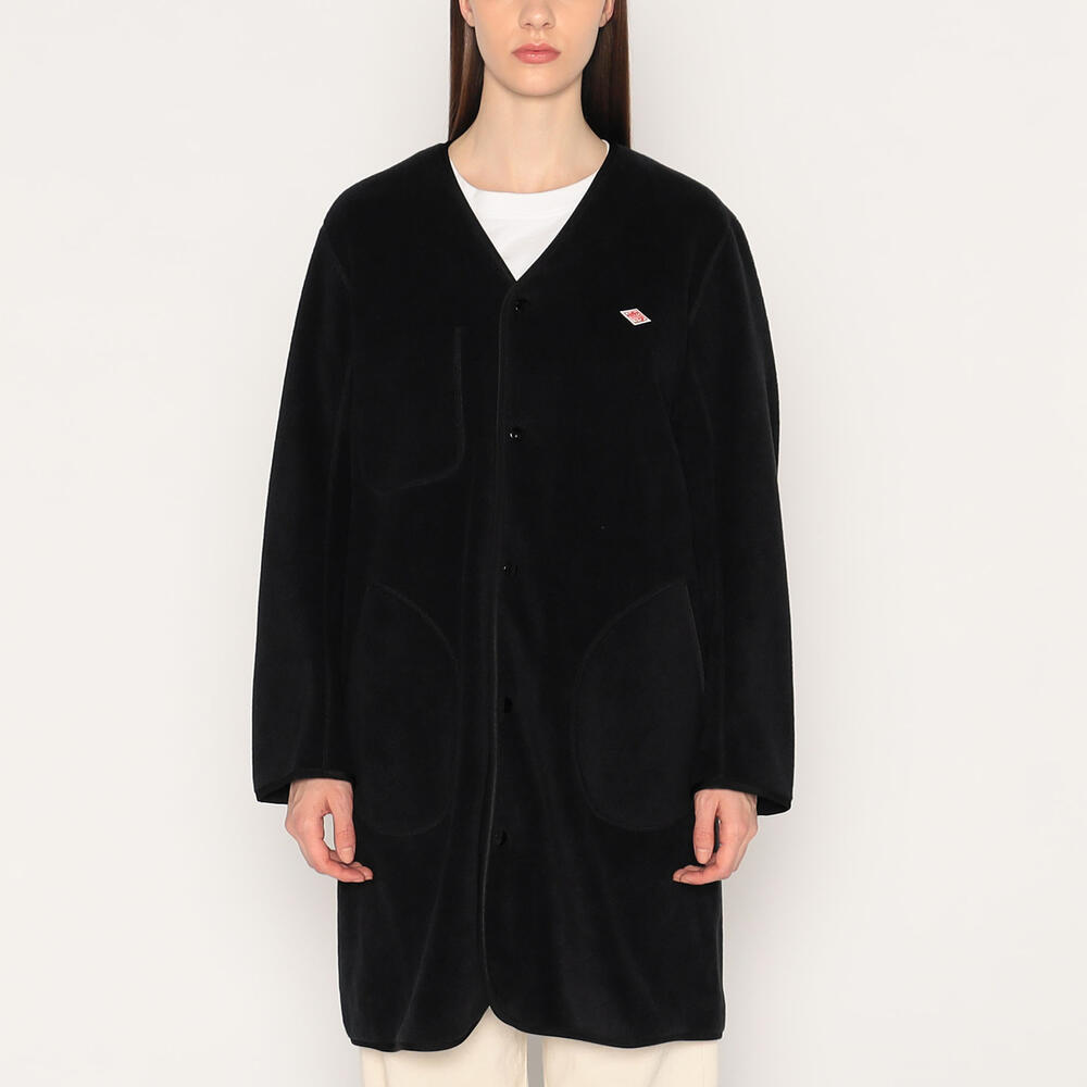 ジャケット・アウター DANTON WOMEN'S FLEECE COLLARLESS COAT DANTON（ダントン）の「WOMEN'S FLEECE COLLARLESS COAT（ノー