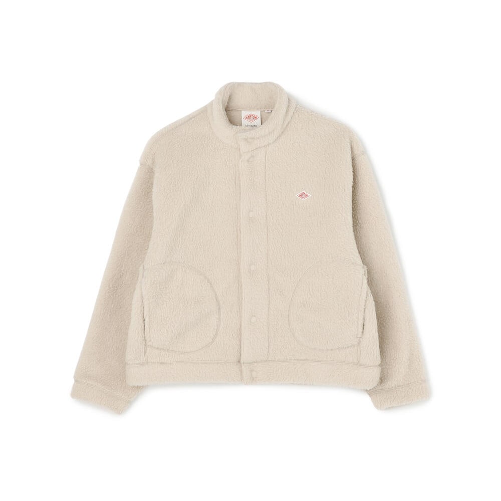 WOMEN'S DOUBLE FACE BOA STAND COLLAR CARDIGAN｜CUT AND SEWN