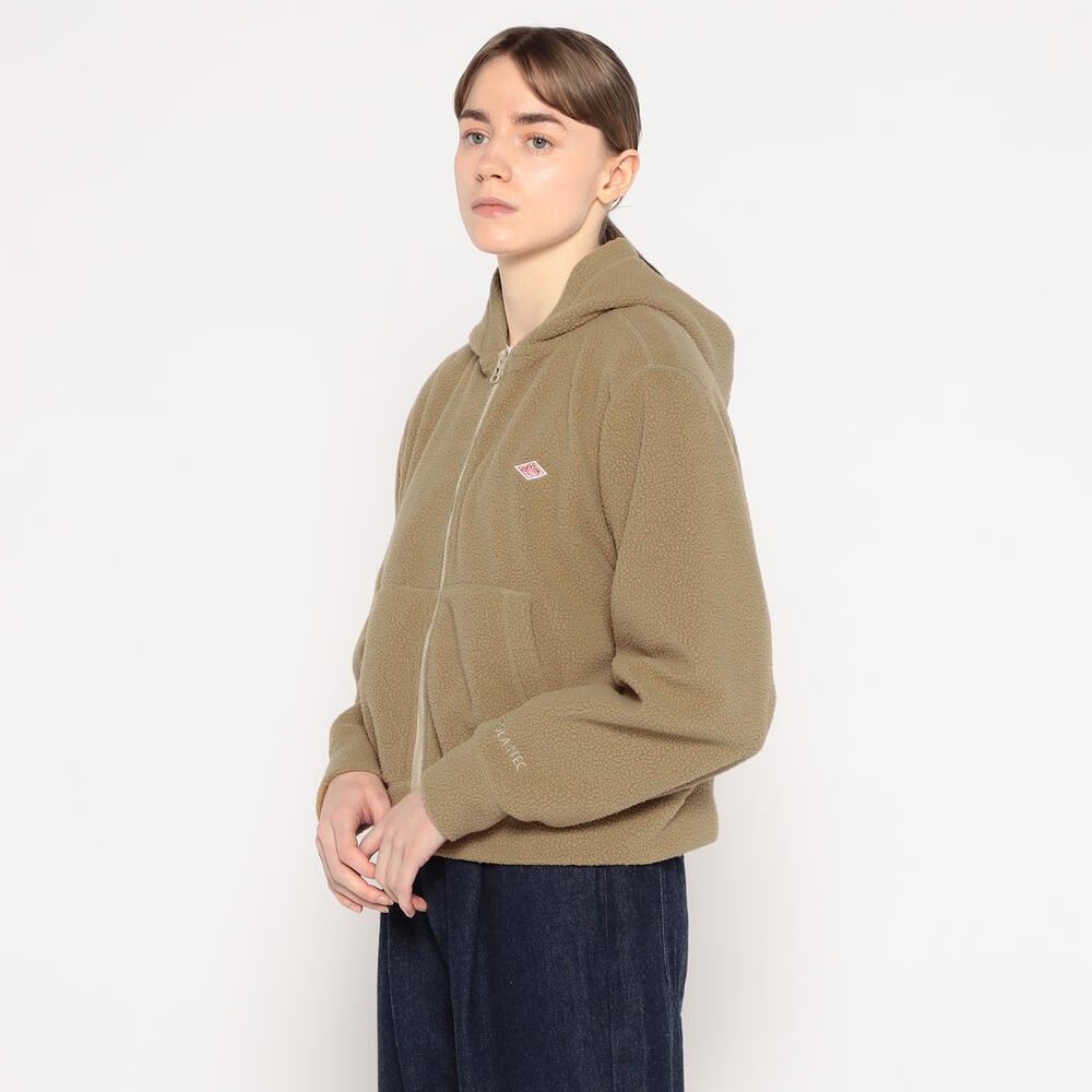 WOMEN'S POLARTEC THERMAL PRO ZIP HOODIE｜CUT AND SEWN｜DANTON