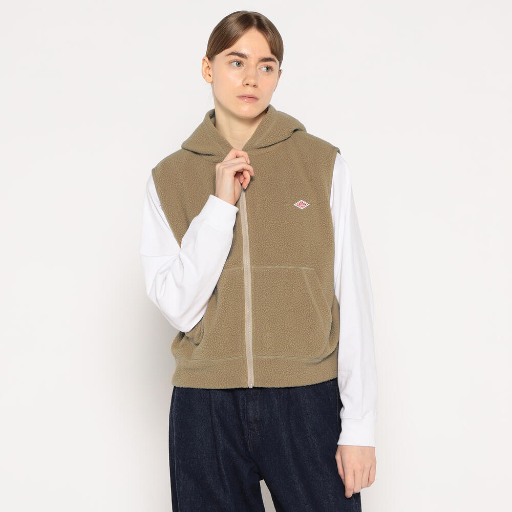 WOMEN'S POLARTEC THERMAL PRO ZIP VEST｜CUT AND SEWN｜DANTON