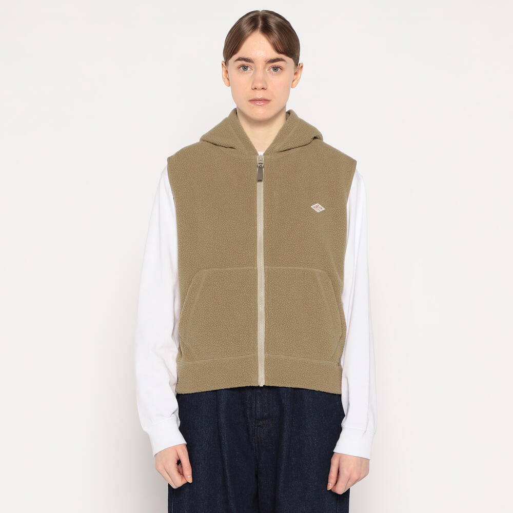 WOMEN'S POLARTEC THERMAL PRO ZIP VEST｜CUT AND SEWN｜DANTON