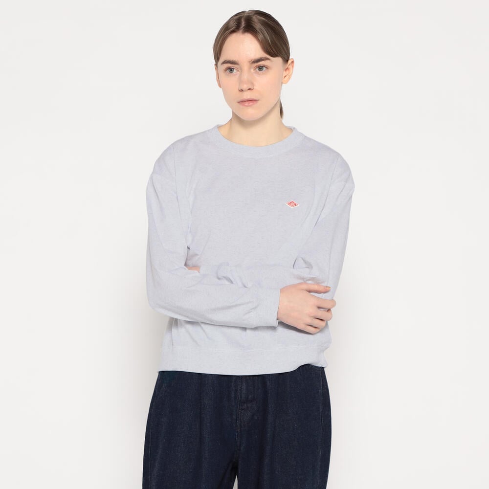 WOMEN'S LONG SLEEVE SWEAT T-SHIRT｜CUT AND SEWN｜DANTON