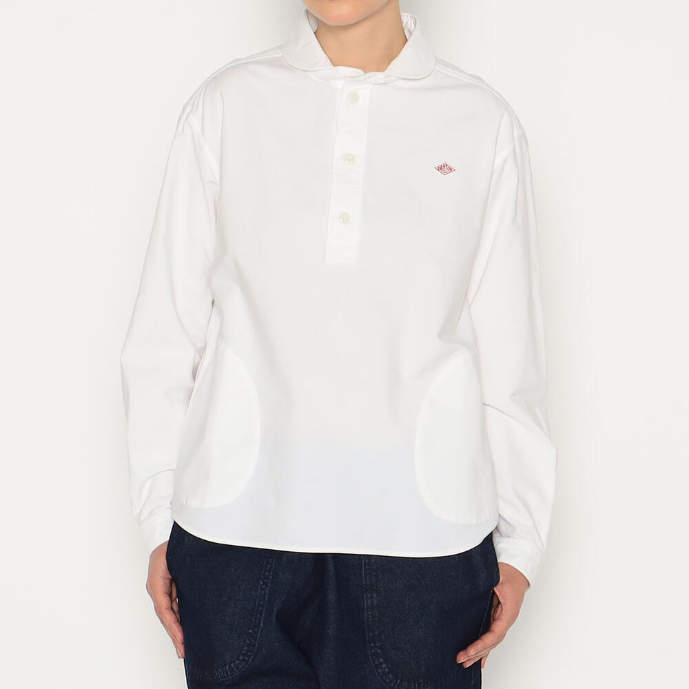 WOMEN'S OXFORD ROUND COLLAR PULLOVER SHIRT PLAIN｜SHIRT｜DANTON