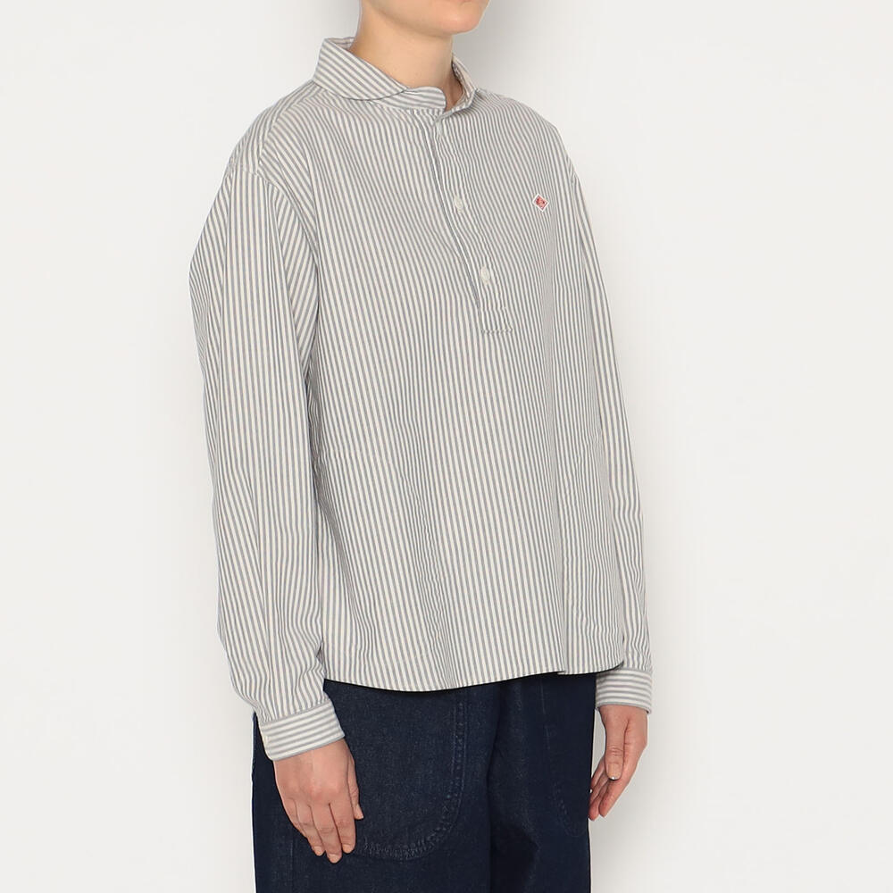 WOMEN'S OXFORD ROUND COLLAR PULLOVER SHIRT PATTERN｜SHIRT