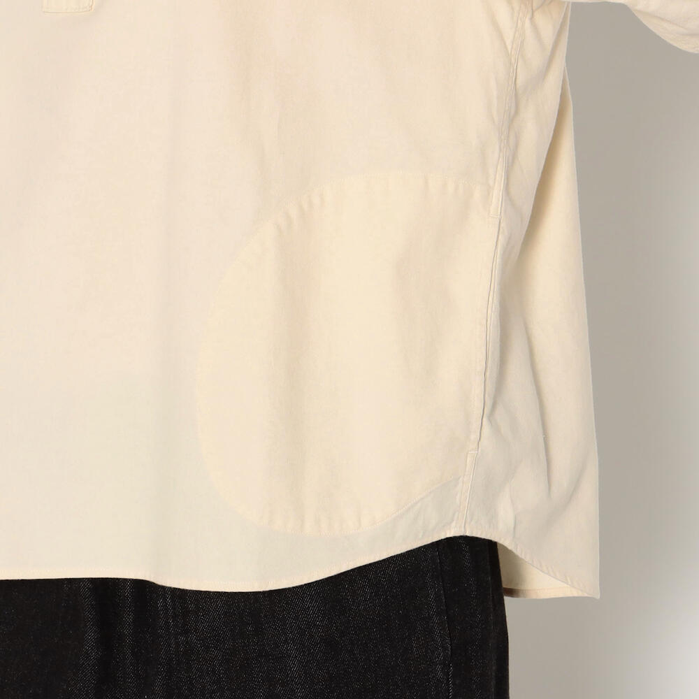 WOMEN'S COTTON FLANNEL ROUND COLLAR PULLOVER SHIRT｜SHIRT｜DANTON