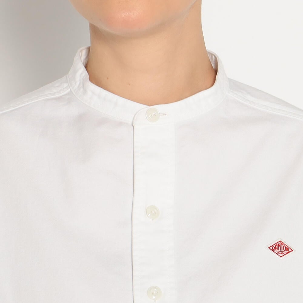 WOMEN'S OXFORD BAND COLLAR SHIRT PLAIN｜SHIRT｜DANTON