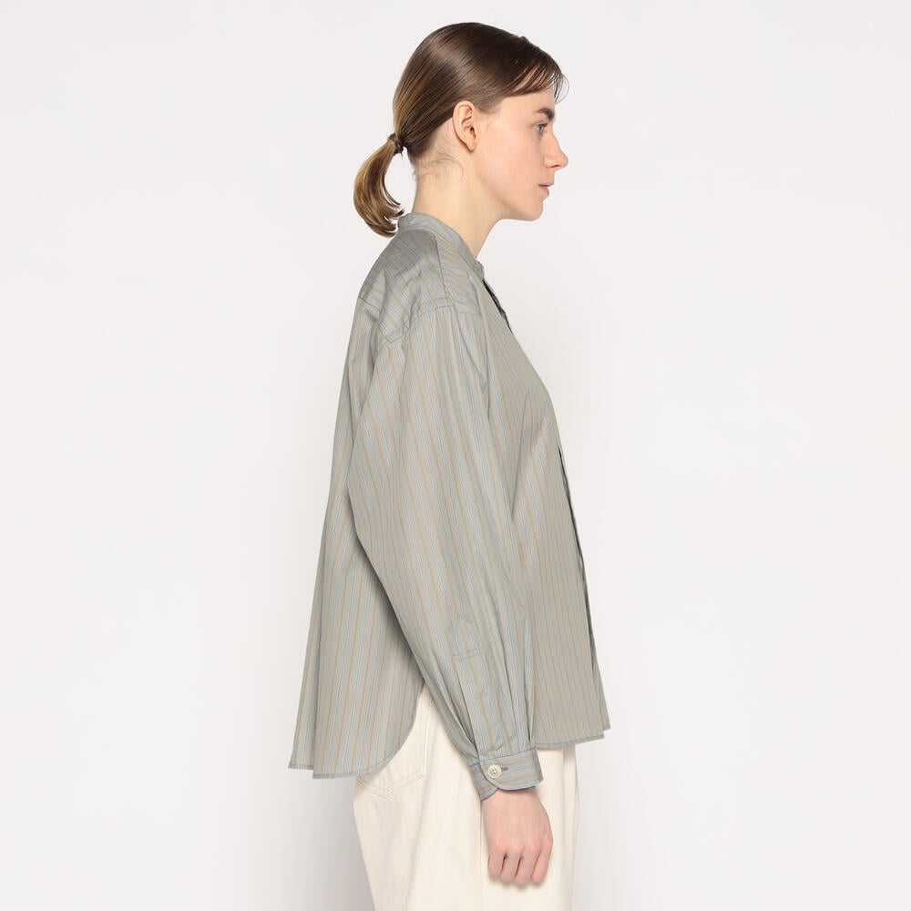 WOMEN'S COTTON POPLIN BAND COLLAR SHIRT｜SHIRT｜DANTON