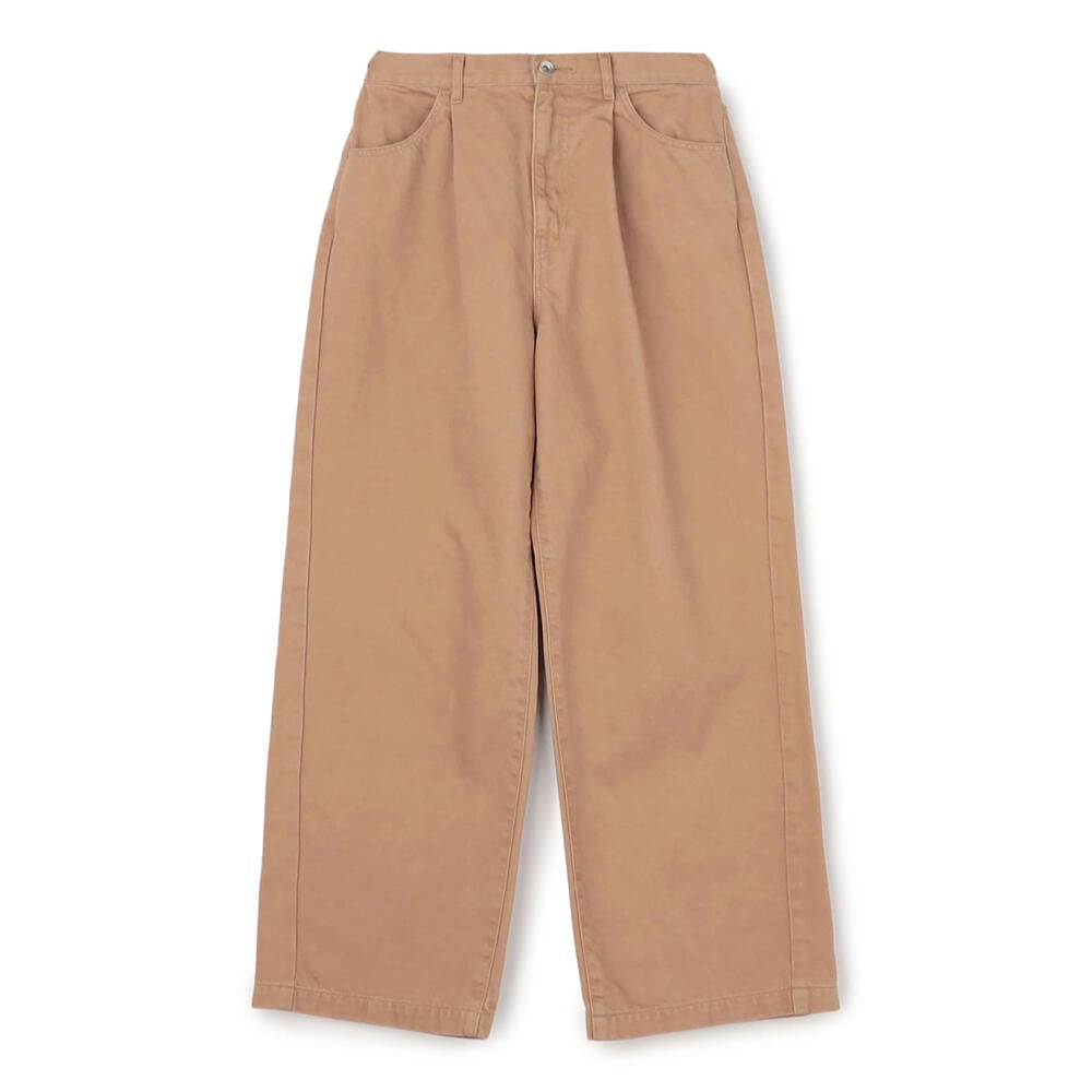 WOMEN'S COTTON DRILL TUCK STRAIGHT PANTS｜PANTS｜DANTON