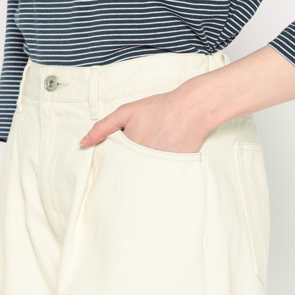 WOMEN'S COTTON DRILL TUCK STRAIGHT PANTS｜PANTS｜DANTON(ダントン