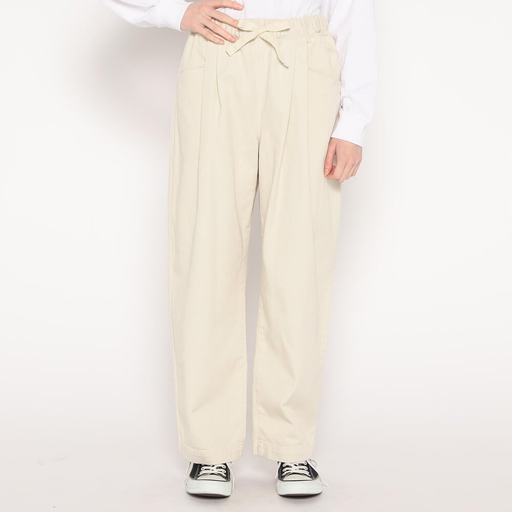 danton パンツ 白 WOMEN'S HEAVY TWILL 2TUCK EASY PANTS｜PANTS｜DANTON(ダントン