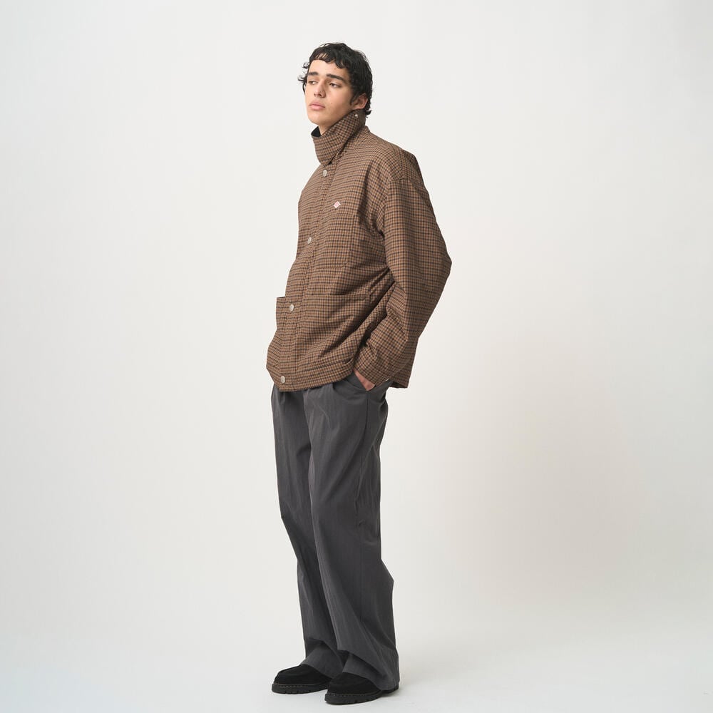 MEN'S NYLON TUSSAH WORK JACKET PLAID｜COAT｜DANTON(ダントン