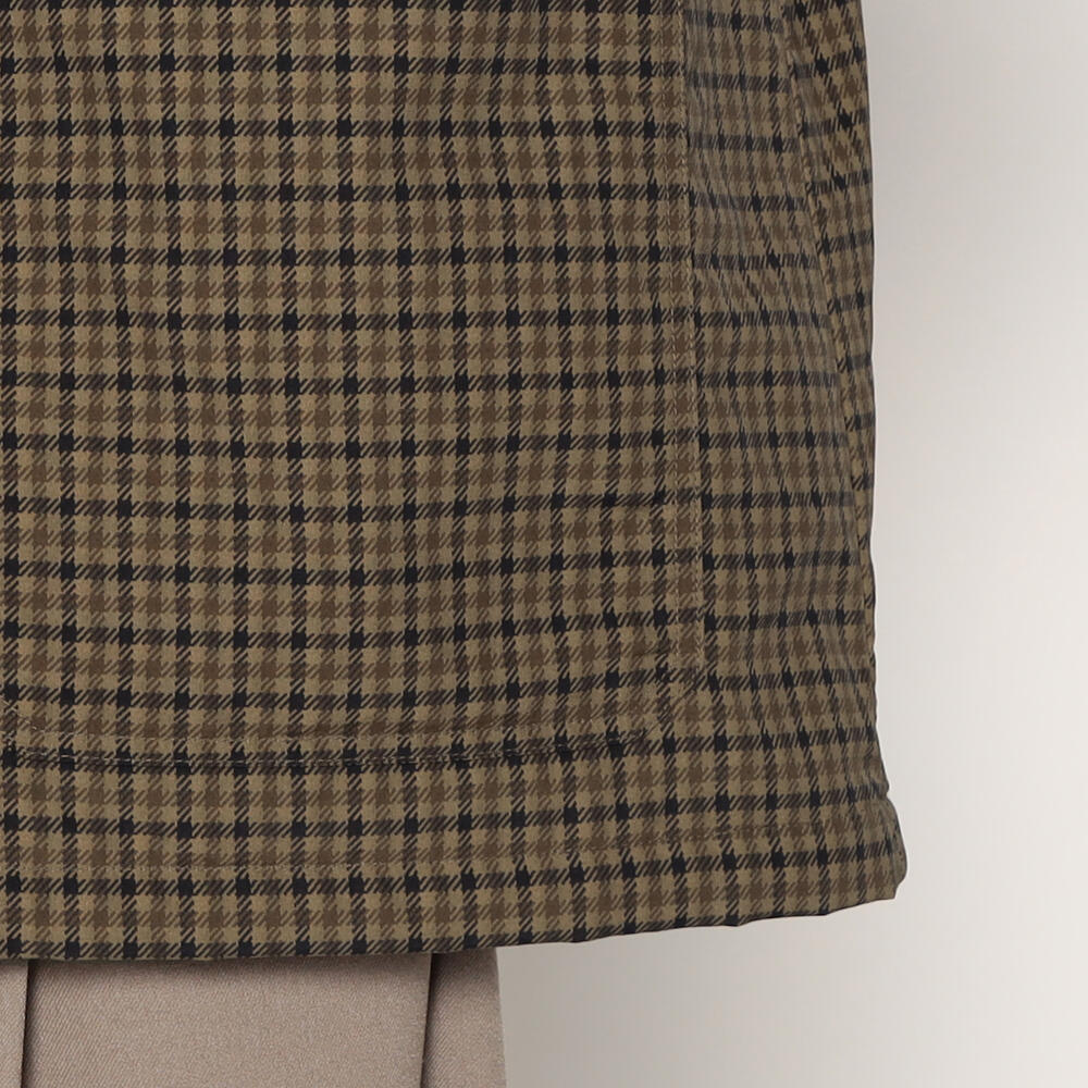 MEN'S NYLON TUSSAH WORK JACKET PLAID｜COAT｜DANTON(ダントン