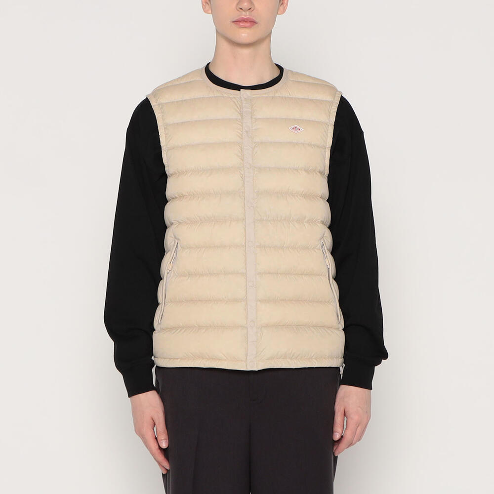 DANTON  CREWNECK INNER DOWN VEST M ベージュ MEN'S CREWNECK INNER DOWN VEST｜VEST｜DANTON(ダントン