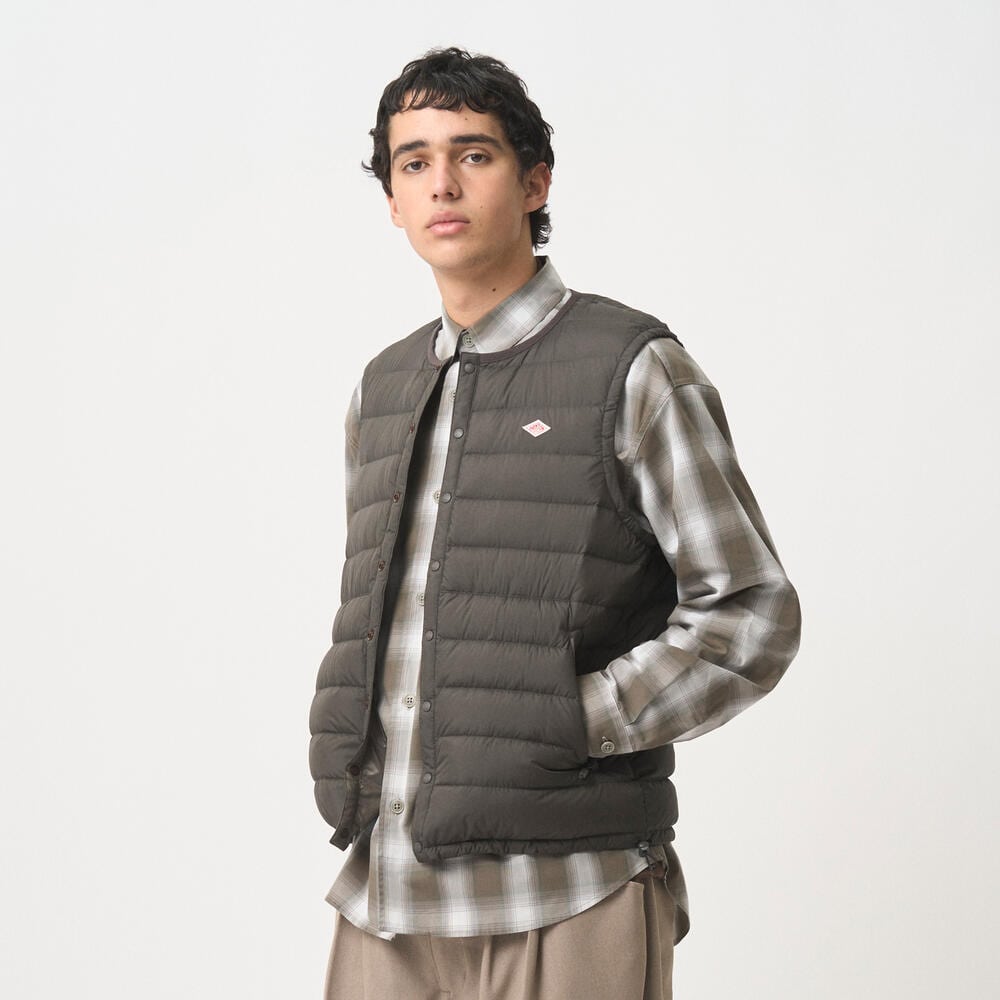 MEN'S CREWNECK INNER DOWN VEST｜VEST｜DANTON(ダントン