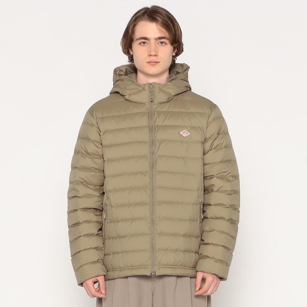 MEN'S NYLON TAFFETA MIDDLE DOWN HOODED JACKET｜COAT｜DANTON