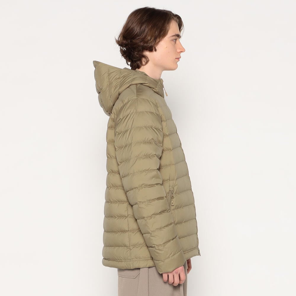 MEN'S NYLON TAFFETA MIDDLE DOWN HOODED JACKET｜COAT｜DANTON