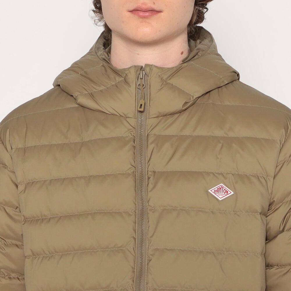 MEN'S NYLON TAFFETA MIDDLE DOWN HOODED JACKET｜COAT｜DANTON