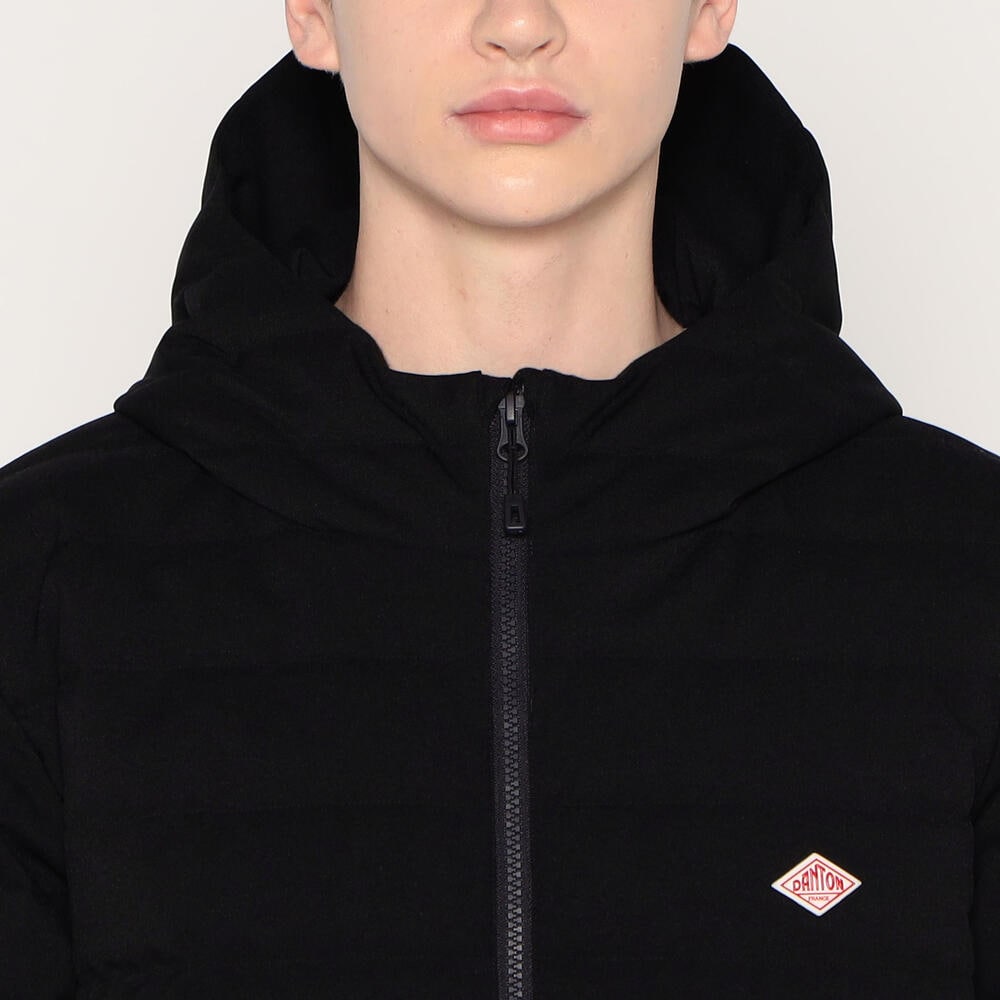 MEN'S WOOL LIKE POLYESTER MIDDLE DOWN HOODED JACKET｜COAT｜DANTON