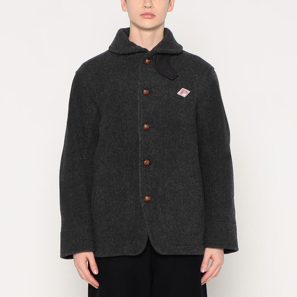 【B吉様】WOOL PILE ROUND COLLAR JACKET 44 DANTON MEN'S WOOL PILE ROUND COLLAR JACKET