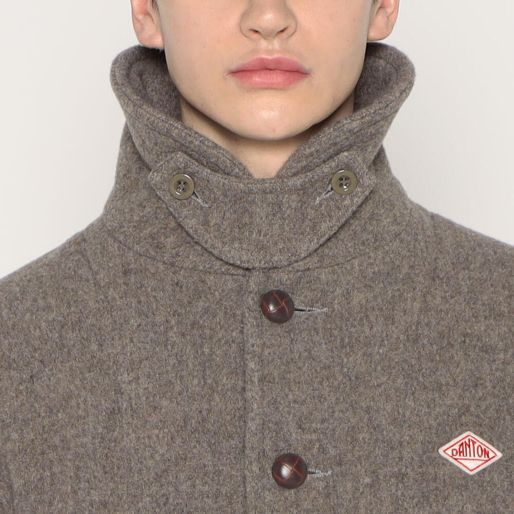 ジャケット・アウター MEN'S WOOL PILE ROUND COLLAR JACKET 44 DANTON MEN'S WOOL PILE ROUND COLLAR JACKET