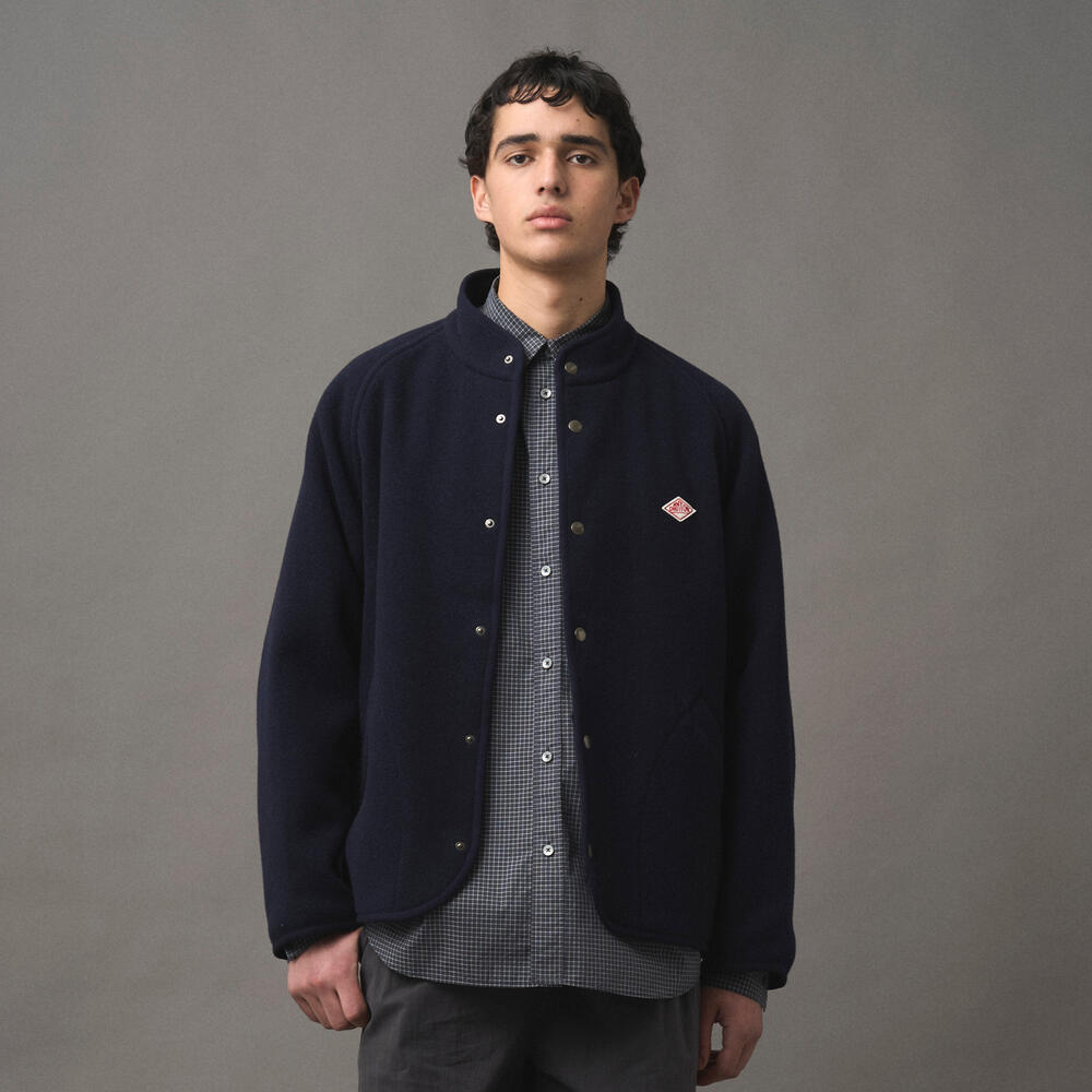 MEN'S WOOL LIGHT PILE STANDCOLLAR JACKET｜JACKET｜DANTON(ダントン