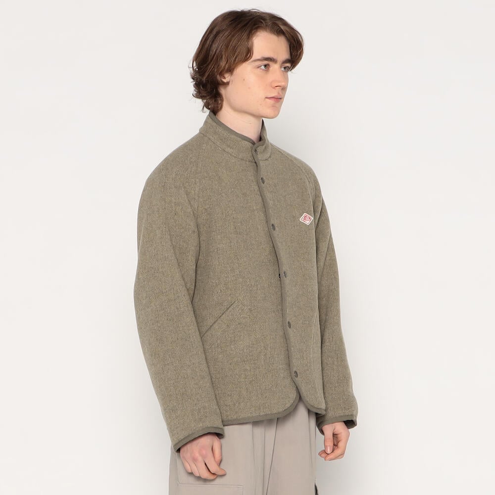 MEN'S WOOL LIGHT PILE STANDCOLLAR JACKET｜JACKET｜DANTON(ダントン