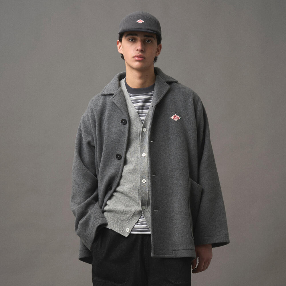MEN'S WOOL MELTON WORK JACKET｜JACKET｜DANTON(ダントン)｜DANTON