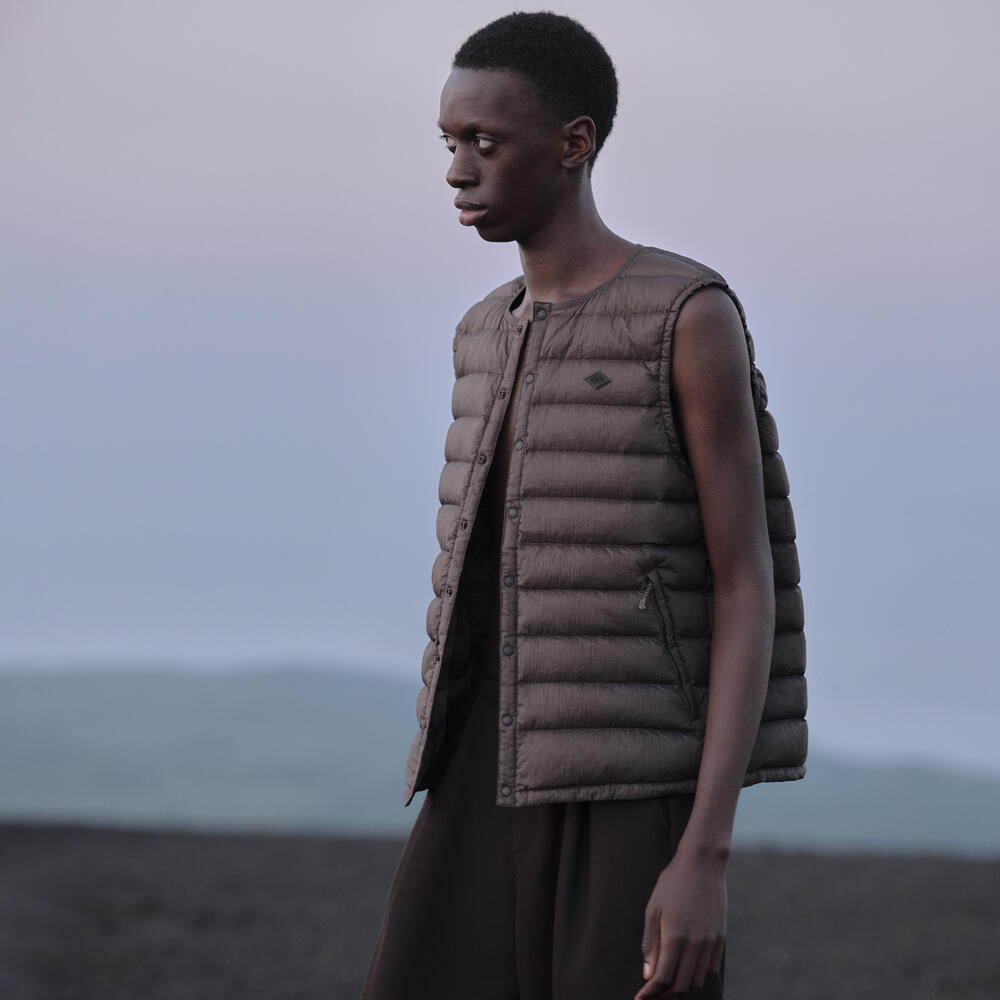 MEN'S NYLON TAFFETA WHITE GOOSE INNER DOWN VEST｜VEST｜DANTON