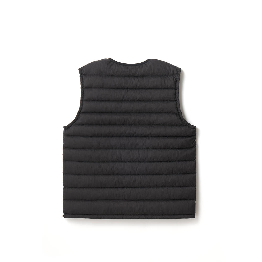 MEN'S NYLON TAFFETA WHITE GOOSE INNER DOWN VEST｜VEST