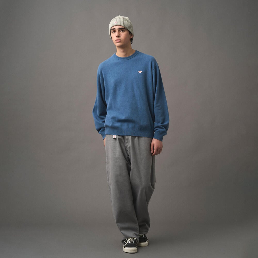 MEN'S LAMBSWOOL CREW NECK KNIT PULLOVER｜KNIT｜DANTON(ダントン