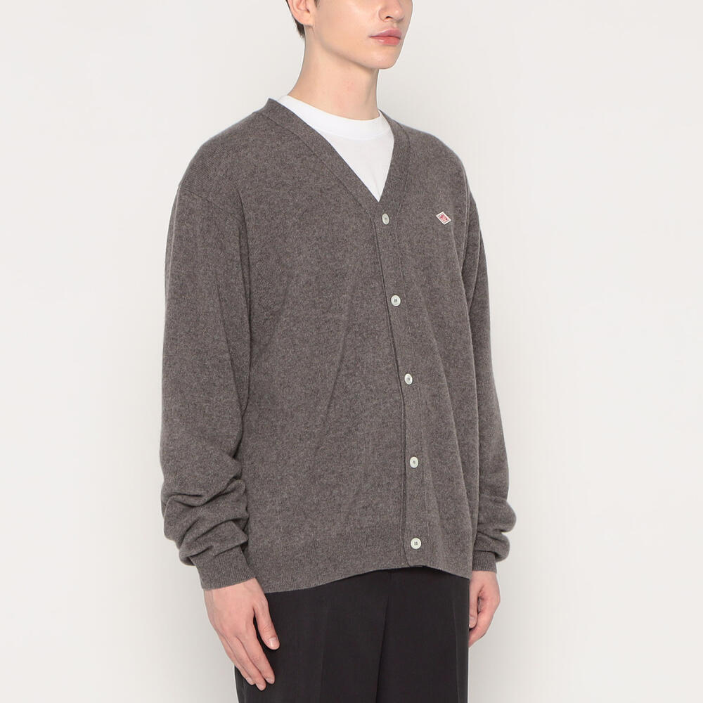 DANTON グレー カーディガン サイズ44 MEN'S LAMBSWOOL V-NECK KNIT CARDIGAN｜KNIT｜DANTON(ダントン
