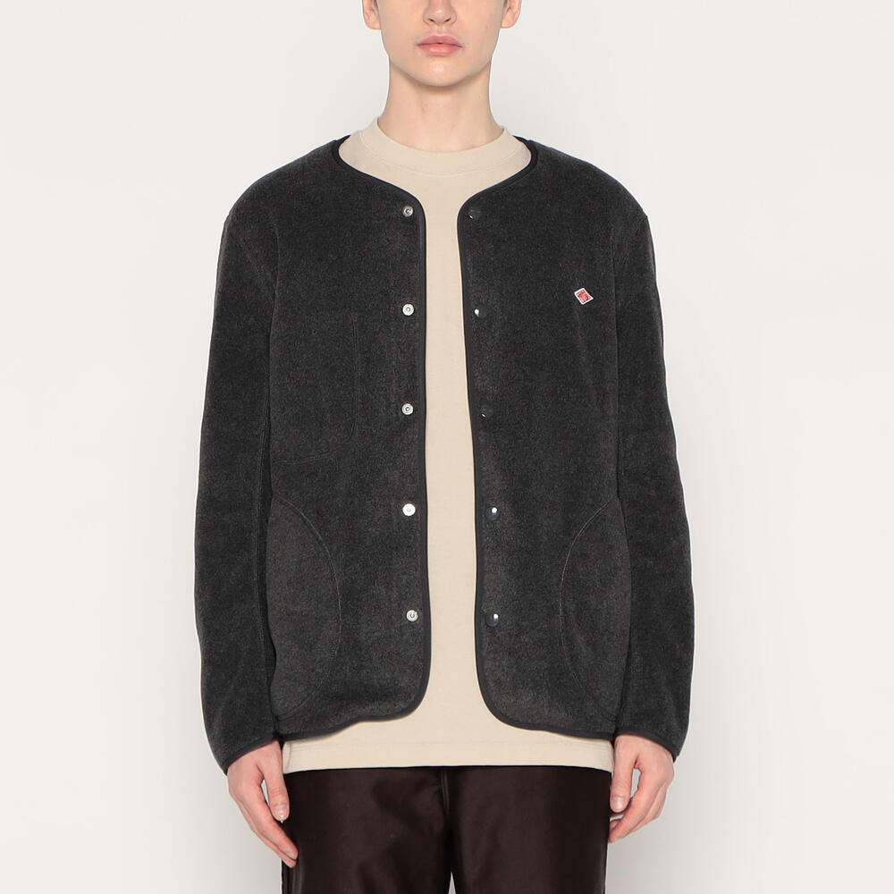 ◆ DANTON ダントン COLLARLESS COAT DT-A0012 MEN'S FLEECE COLLARLESS JACKET｜CUT AND SEWN｜DANTON