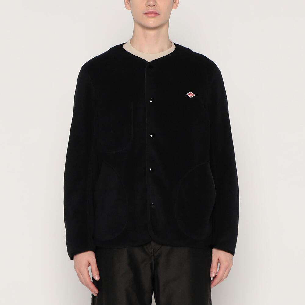 MEN'S FLEECE COLLARLESS JACKET｜CUT AND SEWN｜DANTON