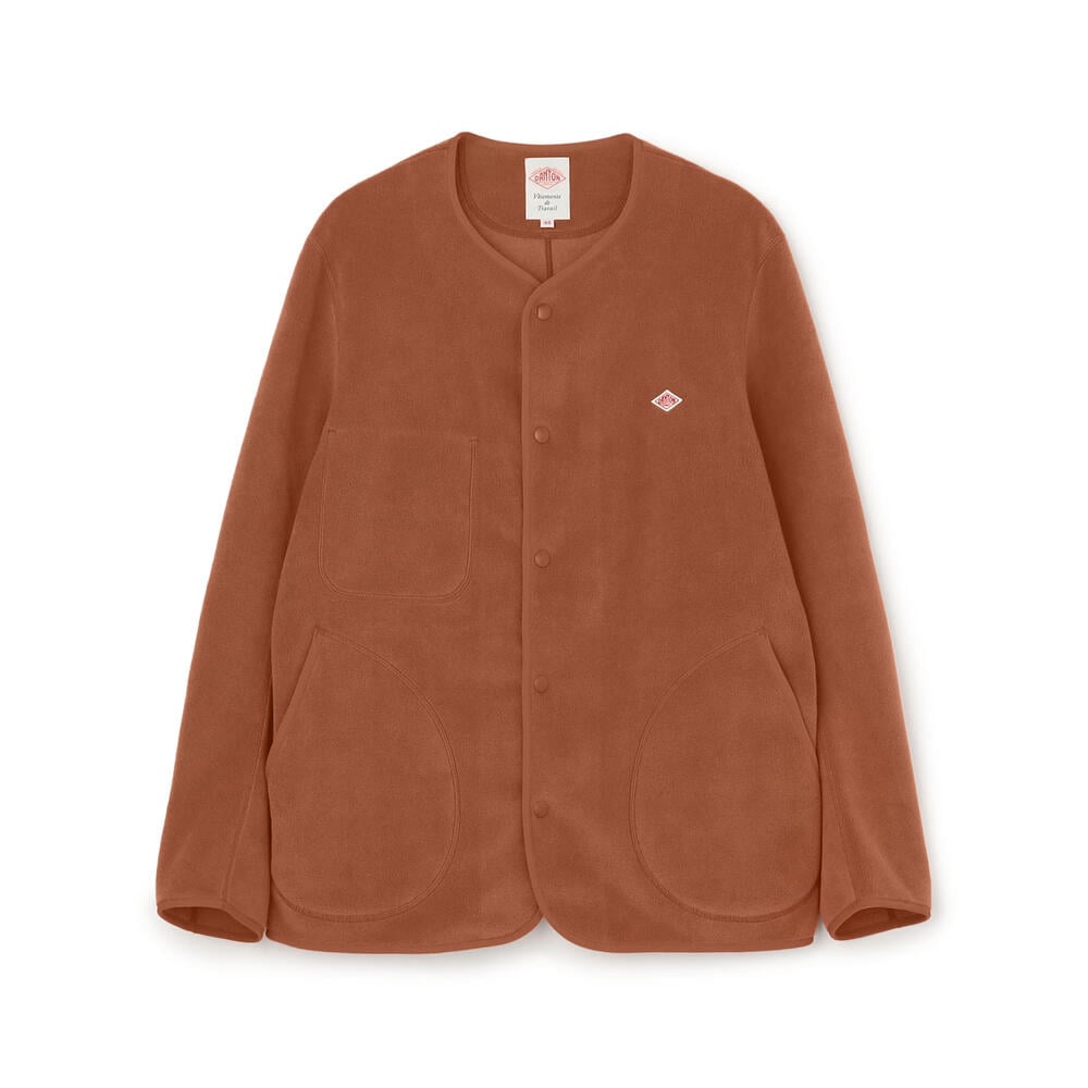 MEN'S FLEECE COLLARLESS JACKET｜CUT AND SEWN｜DANTON