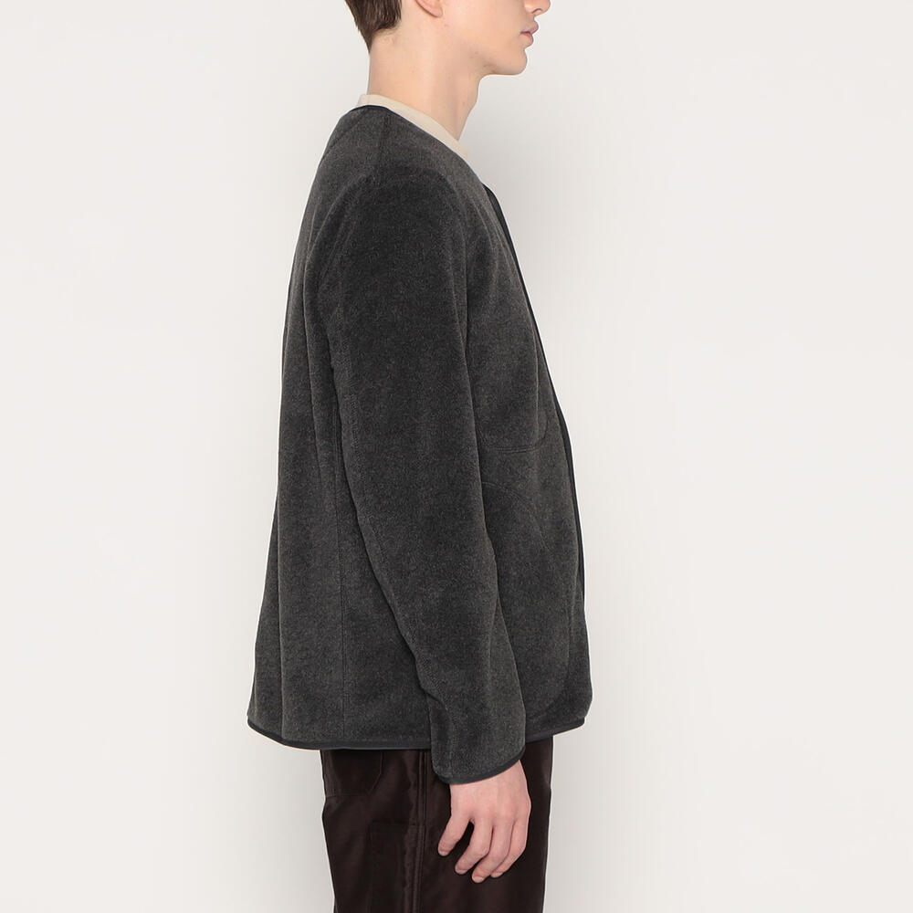 MEN'S FLEECE COLLARLESS JACKET｜CUT AND SEWN｜DANTON(ダントン