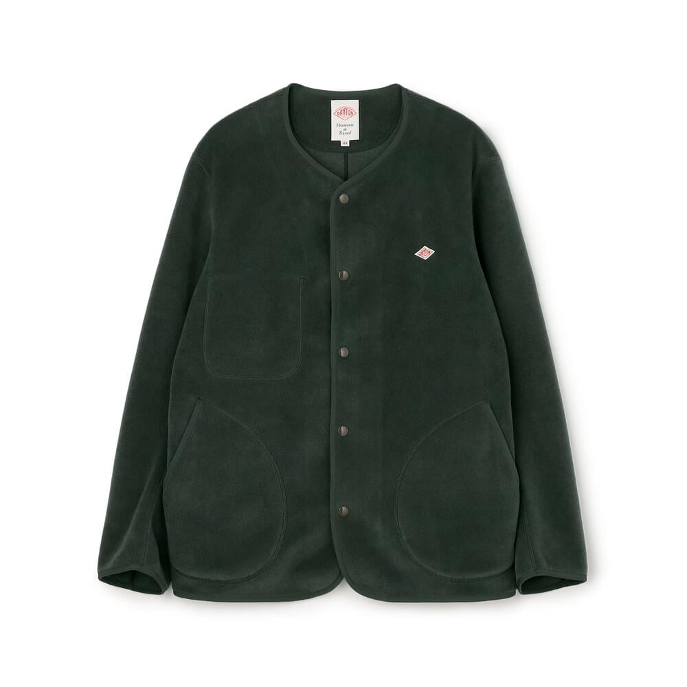 ◆ DANTON ダントン COLLARLESS COAT DT-A0012 2024 AUTUMN & WINTER> -NEW ARRIVAL- FLEECE COLLARLESS JACKET
