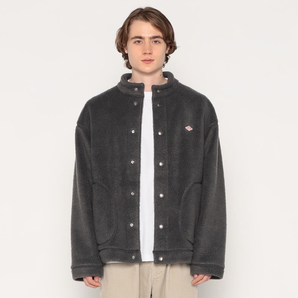 MEN'S DOUBLE FACE BOA STAND COLLAR CARDIGAN｜CUT AND SEWN｜DANTON