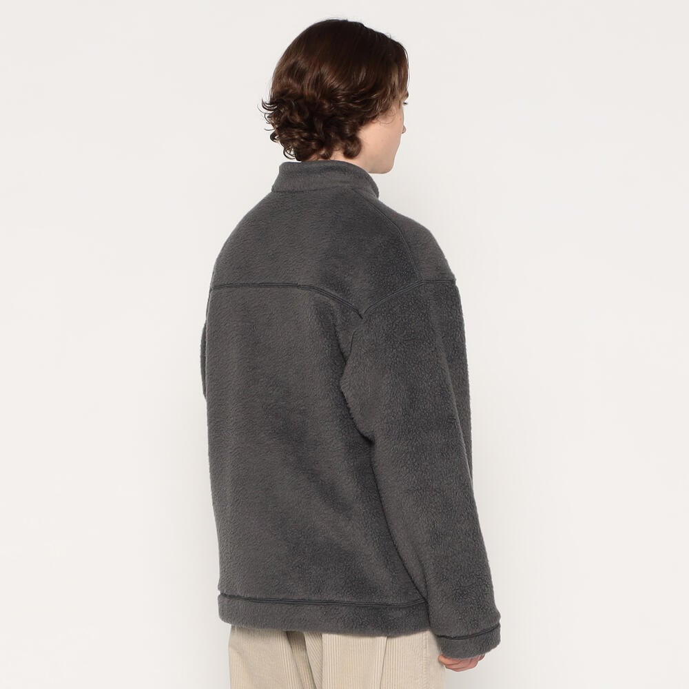 MEN'S DOUBLE FACE BOA STAND COLLAR CARDIGAN｜CUT AND SEWN｜DANTON