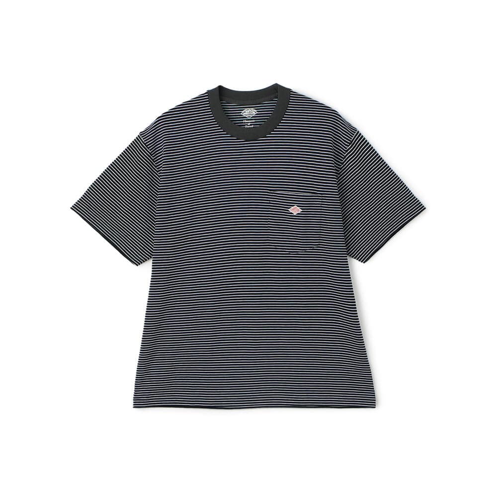 MEN'S SHORT SLEEVE POCKET T-SHIRT STRIPE｜CUT AND SEWN｜DANTON