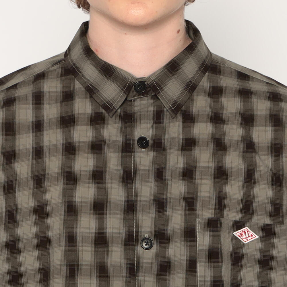 ［ゆーみん]DANTON MEN'S COTTON TYPEWRITER WRINKLED SHIRT｜SHIRT｜DANTON