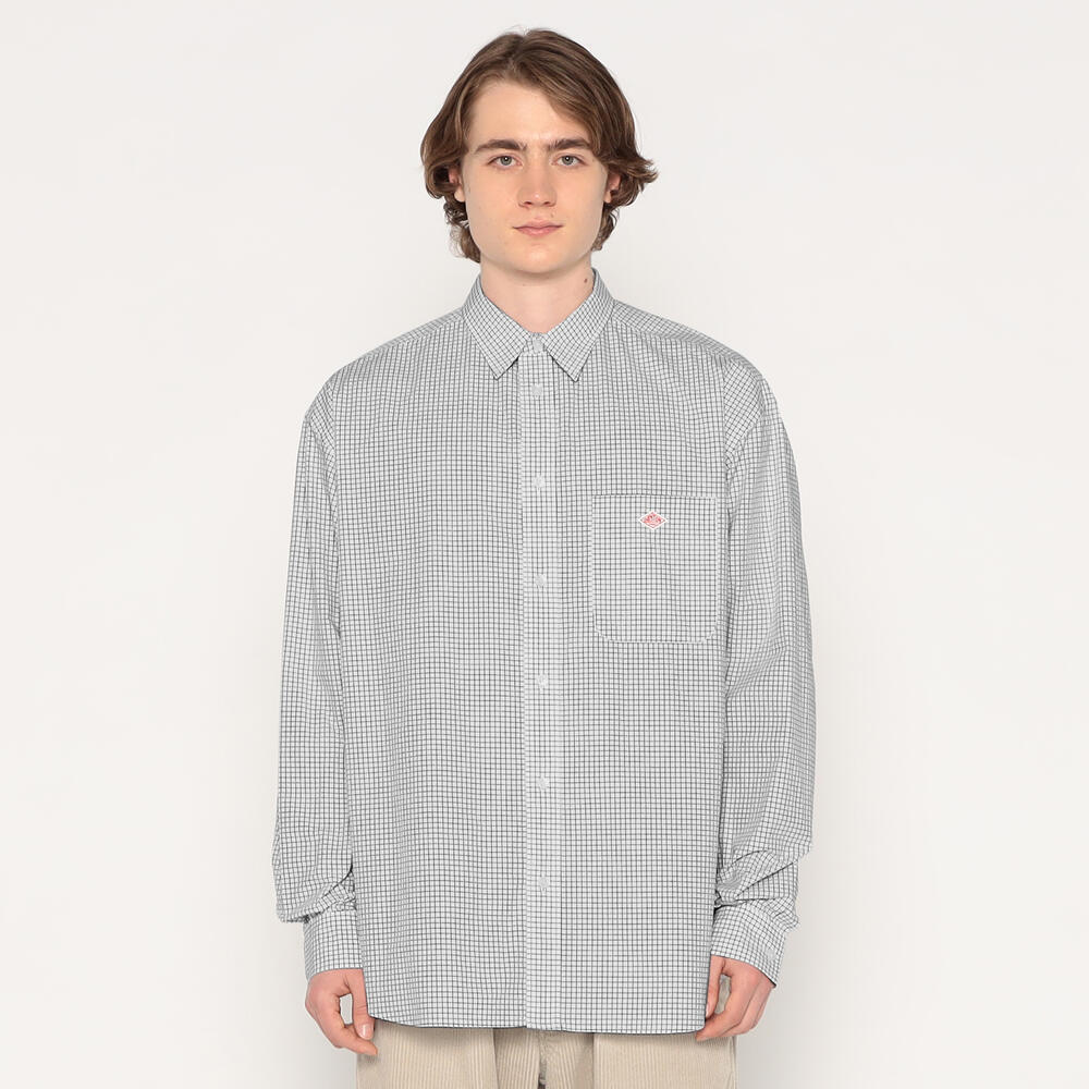 DANTON  白42サイズ 美品 Danton 「DANTON」 長袖シャツ 42 ホワイト メンズ : ZOZOTOWN