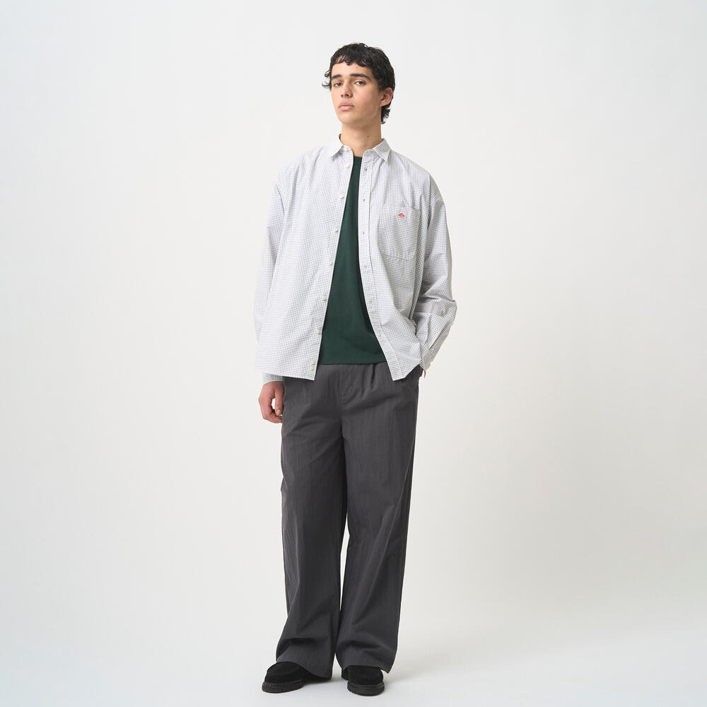 MEN'S COTTON TYPEWRITER GRAPH CHECK WORK SHIRT｜SHIRT